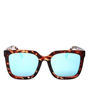 Quay Genesis Tortoise reflective sunglasses